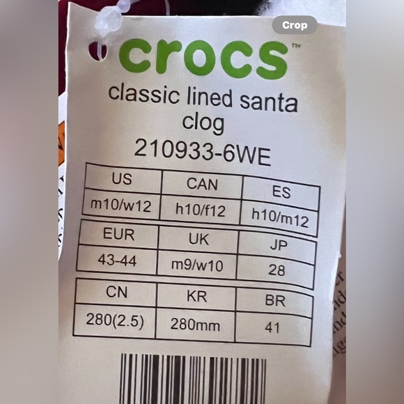 Santa Crocs NWT - Picture 6 of 7